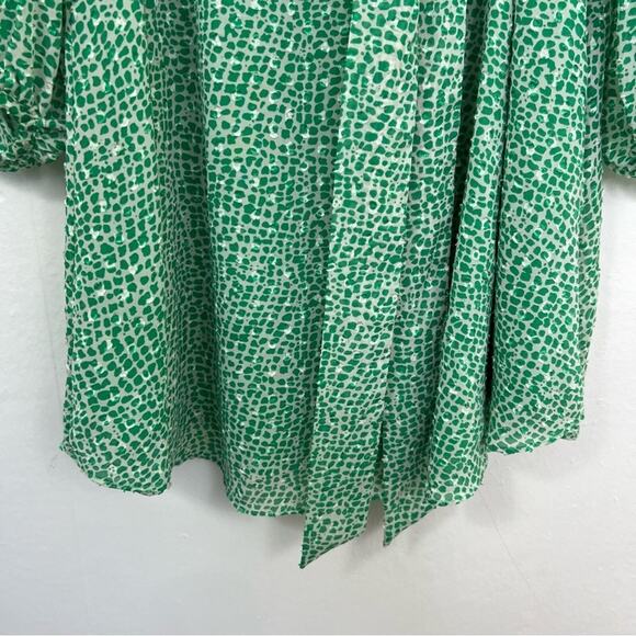 Traffic People Lily Green White Mini Dress Size XS - Picture 10 of 14